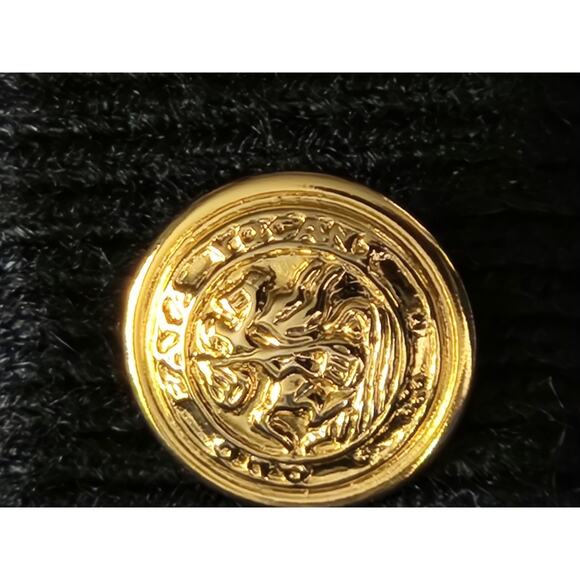 Unbranded Women’s Black Knit Long Sleeve Cardigan w/ Gold Buttons Size XL - Picture 4 of 6